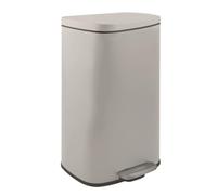 Spirella SP2705 Cubo de Basura de 30 litros Cocina, Cierre Suave, Interior de plástico con Pedal de Color Pardo, Topo