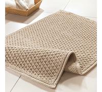Spirella Perla - Alfombrilla de baño (50 x 80 cm), color beige
