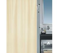 Spirella Primo - Cortina de Ducha de Tela (poliéster, 180 x 180 cm), Color Beige