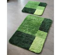Spirella PRISCO Verde Mezcla Baño 70x120cm - Altura Del Pelo 12mm, Moderno