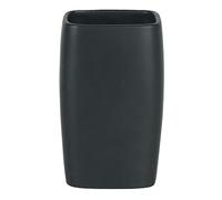 Spirella Retro Portacepillos de Dientes, Gres, Negro, 7x7x11 cm