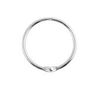 Spirella Ringo - Anillos para Cortina de Ducha (12 Unidades, cromados, tamaño pequeño, Apto para Todo Tipo de Barras de Cortina de Ducha, Color Plateado Cepillado), Color Gris