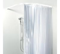 Spirella Rondo - Soporte para Cortina de Ducha (90 x 90 cm, diseño Curvado), Color Blanco