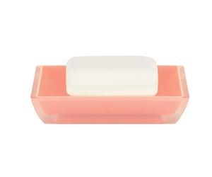 Spirella, Rosa colección Freddo, Bandeja para pastilla de jabón, Poliestirol, 8.6 x 12.5 x 2.3 cm