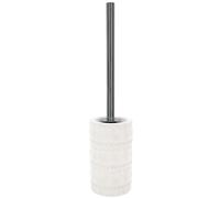 Spirella SP2330 Relief-Escobilla de baño (Porcelana), Color Blanco, Escobillero