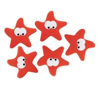 Spirella STARFY Set 5 Antideslizantes Estrellas de Baño Ducha PVC Rot
