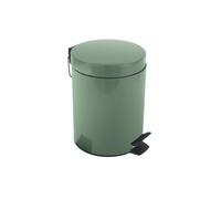 Spirella Sydney Papelera con Pedal de Acero 5L Verde Albahaca