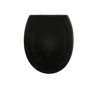 Tapa de Inodoro Spirella PP HARRY Negro - Bisagras Zinc