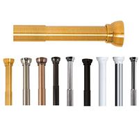 Spirella Barra telescópica Creta | Barra de cortina de ducha sin taladrar | Barra tensora ajustable mediante giro, agarre seguro | como barra de ducha, barra para colgar ropa | oro 75-125 cm, Or