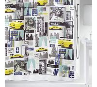 Spirella Textil-Duschvorhang Big Apple 180x200 cm Cortina de Ducha, Tela, Multicolor, 180 x 200 cm