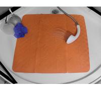 Spirella Trix Eco Plantilla Ducha Naranja 55x55cm. 100% Natur-Kautschuk