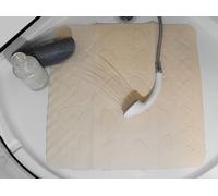 Spirella Trix Eco Plantilla Ducha Natura Beige 55x55cm. 100% Natur-Kautschuk