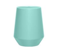 Spirella - Vaso de cerámica Joshua Aqua de 300 ml, Elegante y práctico para tu baño, diseño Moderno, Ideal para el día a día, 9 x 9 x 11,5 cm