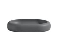 Spirella Zac Jabonera de poliresina para baño y Ducha, Gris | Base antigoteo de 12,7 x 8,3 x 2,2 cm para lavabo y estante, fácil de limpiar, colección Zac