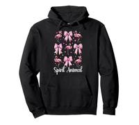 Spirit Animal Flamingo Chica Mamá Coqueta Arco Sudadera con Capucha