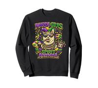 Spirit Animal Llama Alpaca Carnaval Beads Parade Mardi Gras Sudadera