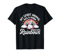 Spirit Animal Tiene un Cuerno, Unicornio, Amante de los Animales, Bonitos Unicornios Camiseta