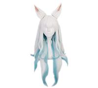 Spirit Blossom Ahri Lange Perücke mit Ohren Cosplay Kostüm Hitzebeständige Kunsthaar Karneval Party Perücken