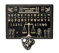 Spirit Board Game, Miniature Wooden Spirit Board, Dowsing Adivination Tools, Oracle Plaything Set, Planchette Set, Metaphysical Home Decoration, Mystical Gift for 2+ Players