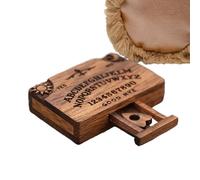 Spirit Brettspiel, Miniatur-Ouija-Brett | Sprechendes Geisterbrett Aus Holz Mit Planchette | Wahrsagewerkzeuge, Miniaturbrett, Halloween-Dekorationen
