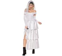 Spirit Halloween Disfraz de novia de Tiffany para adultos, con licencia oficial, terror, talla L
