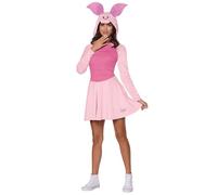 Spirit Halloween Winnie the Pooh - Disfraz de cerdito para adulto, con licencia oficial, Disney, vestido con capucha adjunta, disfraz fácil de vestir, talla M