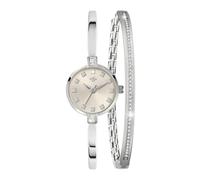 Spirit - Juego de reloj y brazalete de plata para mujer