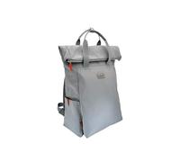 Spirit Mochila grande Clifton con parte superior enrollable, poliéster ecológico, impermeable, ligera, con múltiples bolsillos y correas ajustables, mochila de viaje y vacaciones, gris, L