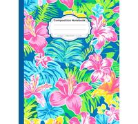 “Spirit of Aloha” Preppy Tropical Composition Notebook: Ocean Blue