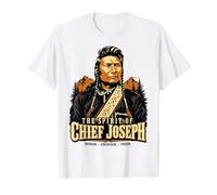 Spirit of Chief Joseph Nez Perce Native Pride Camiseta gráfica económica, Hombre, Blanco, XL