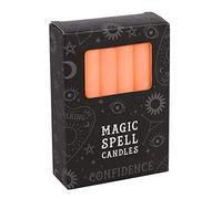 Spirit of Equinox Magic Spell Candles-Confidence - Paquete de 12 unidades, color naranja, 10,3 x 7,3 x 2,5 cm