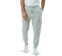 SPIRIT OF ESSEX Pantalones deportivos tipo cargo para hombre, cintura elástica, pantalones de chándal con bolsillos con cremallera, pantalones deportivos perfectos para actividades casuales y