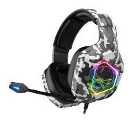 SPIRIT OF GAMER - Elite-H50 - Auriculares Audio Artic Gamer - Micrófono Flexible - Cojines De Cuero Sintético - SKULL LED RGB Backlight - 3.5mm Jack PS5 / XBOX X/PC / PS4 / XBOX ONE/Switch
