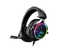 SPIRIT OF GAMER - XPERT H600 - USB PC Gaming Headset Sound 7.1 Virtual Surround - RGB LED - Negro - Micrófono de reducción de ruido - PS5 / XBOX X / PS4 / XBOX ONE