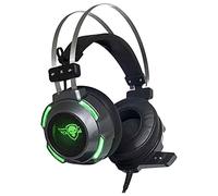 Spirit Of Gamer ELITE-H30 - Auriculares Gaming PS5 Xbox X PS4 PC Switch Xbox One/Jack 2 x 3,5 mm/Sonido Stereo 2.0 con HP 50 mm - Ultra Light - Leds Verdes