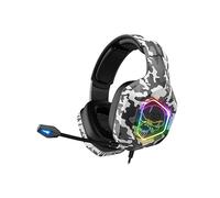 SPIRIT OF GAMER - Elite-H50 - Auriculares Audio Artic Gamer - Micrófono Flexible - Cojines De Cuero Sintético - SKULL LED RGB Backlight - 3.5mm Jack PS5 / XBOX X/PC / PS4 / XBOX ONE/Switch