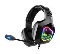 SPIRIT OF GAMER - Elite-H50 - Auriculares Audio Black Gamer - Micrófono Flexible - Cojines De Cuero Sintético - SKULL LED RGB - 3.5mm Jack PC / PS5 / XBOX X / PS4 / XBOX ONE/Switch Multiplatform
