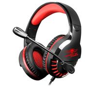 Spirit of Gamer - Pro H3 - Auriculares Gaming con Cable - Compatible con Consola, Smartphones, Tablets, PC, Mac - Sonido Estéreo - Funda de Polipiel - Micrófono retráctil y Flexible