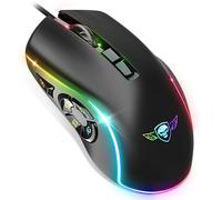 SPIRIT OF GAMER x ELITE M30 | Ratón Gaming con Cable para PC | 10 Botones Programables | Sensor óptico 12800 DPI | 13 Efectos de Retroiluminación RGB | Mouse Gaming Ergonomico | Ranuras para Dedos
