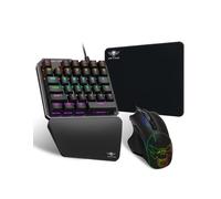 SPIRIT OF GAMER - Xpert G700 - Combo RGB Teclado + Raton para Consolas Ps4, Xbox One Y Pc - Teglado Mecanico Single Hand - Raton 7 Botones 3200 dpi
