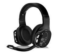 SPIRIT OF GAMER - XPERT-H1100 - Auriculares Inalámbricos 7.1 Surround Black Pro Gamer - LED Blancos - Piel Sintética - Micrófono Flexible - Autonomía 12H - PC / PS4 / XBOX ONE/SWITCH/MAC