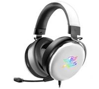 Auriculares Spirit of Gamer XPERT H700 con cable USB y jack 3,5 mm para gaming con cancelación de ruido y sonido 7.1, RGB, color blanco