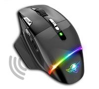Spirit Of Gamer XPERT M800, Raton Inalambrico Gaming Recargable, 9 Botones Programables, Sensor Óptico De 10.000 dpi, Retroiluminación RGB Personalizable, Raton Ergonómico con Apoyo para El Pulgar