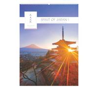 Spirit of Japan 2027: Wandkalender 50x70 cm mit japanischen Kalligraphien, sprachneutralem Kalendarium und Spiralbindung