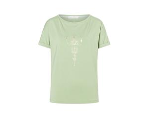 SPIRIT OF OM Camiseta de yoga Eka Padma para mujer verde | M