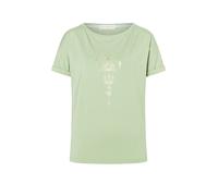 SPIRIT OF OM Camiseta de yoga Eka Padma para mujer verde | S
