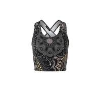 SPIRIT OF OM Sujetador de Yoga Maui para Mujer sin Relleno negro | S