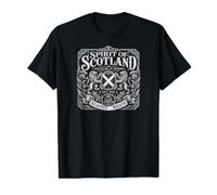 Spirit of Scotland Lion Rampant Slainte Mhath Label Camiseta gráfica económica