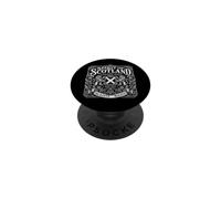 Spirit of Scotland Lion Rampant Slainte Mhath Label PopSockets PopGrip Adhesivo