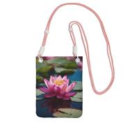 Spirit of the Lotus - Bolso bandolera para mujer, hombre, para viajes, correr, senderismo, compras, uso diario, Pink, Talla única